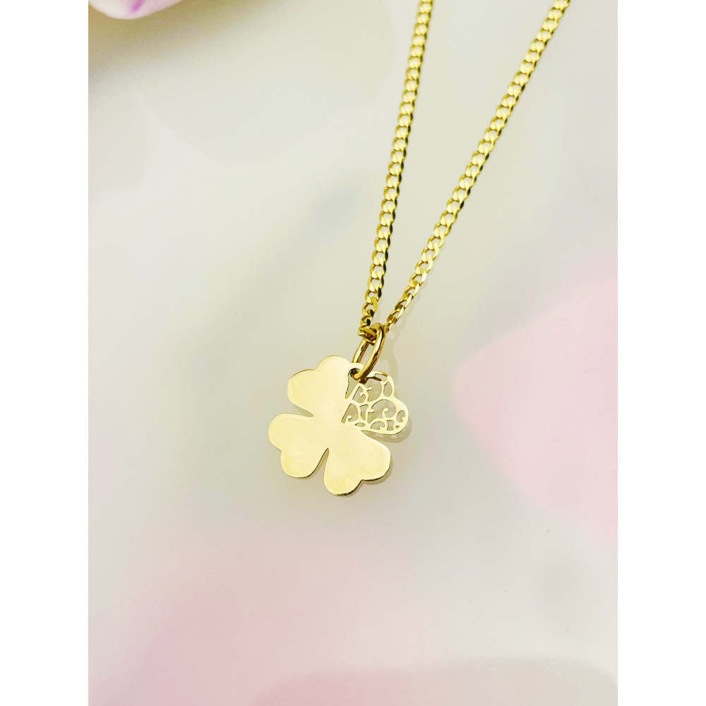 copy of Złoty wisiorek zawieszka rozeta ażurowa