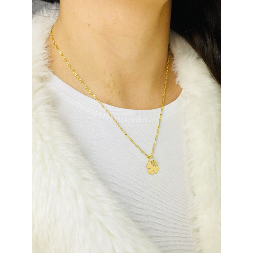 copy of Złoty wisiorek zawieszka rozeta ażurowa