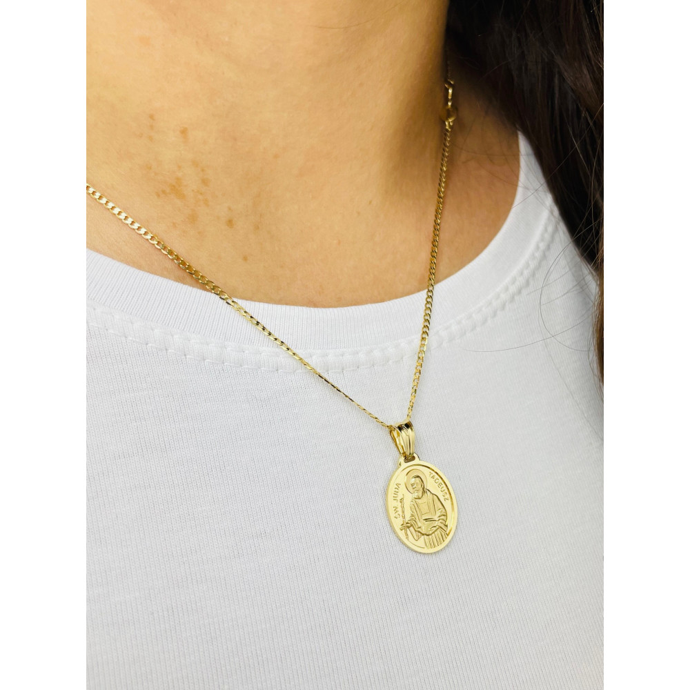 Anhänger Goldanhänger Heiliger Judas Christlich Amulett Religiös