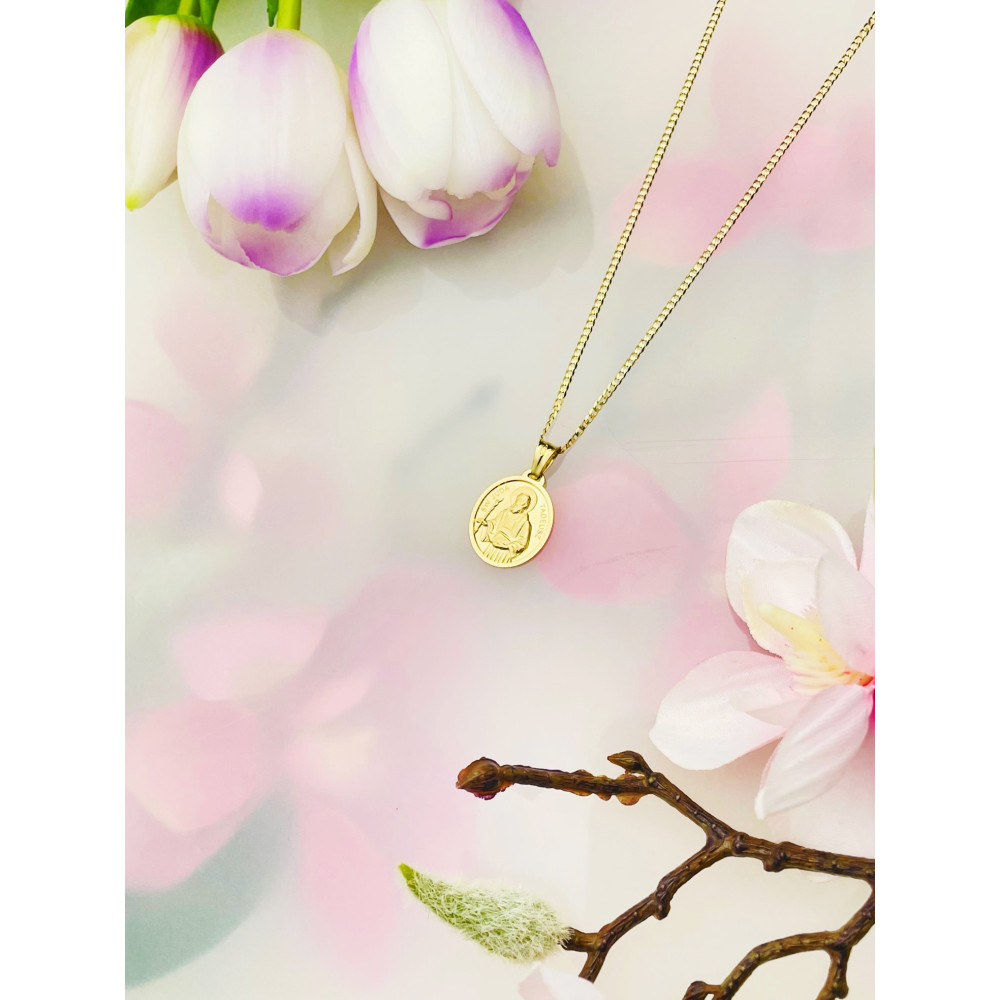 Anhänger Goldanhänger Heiliger Judas Christlich Amulett Religiös