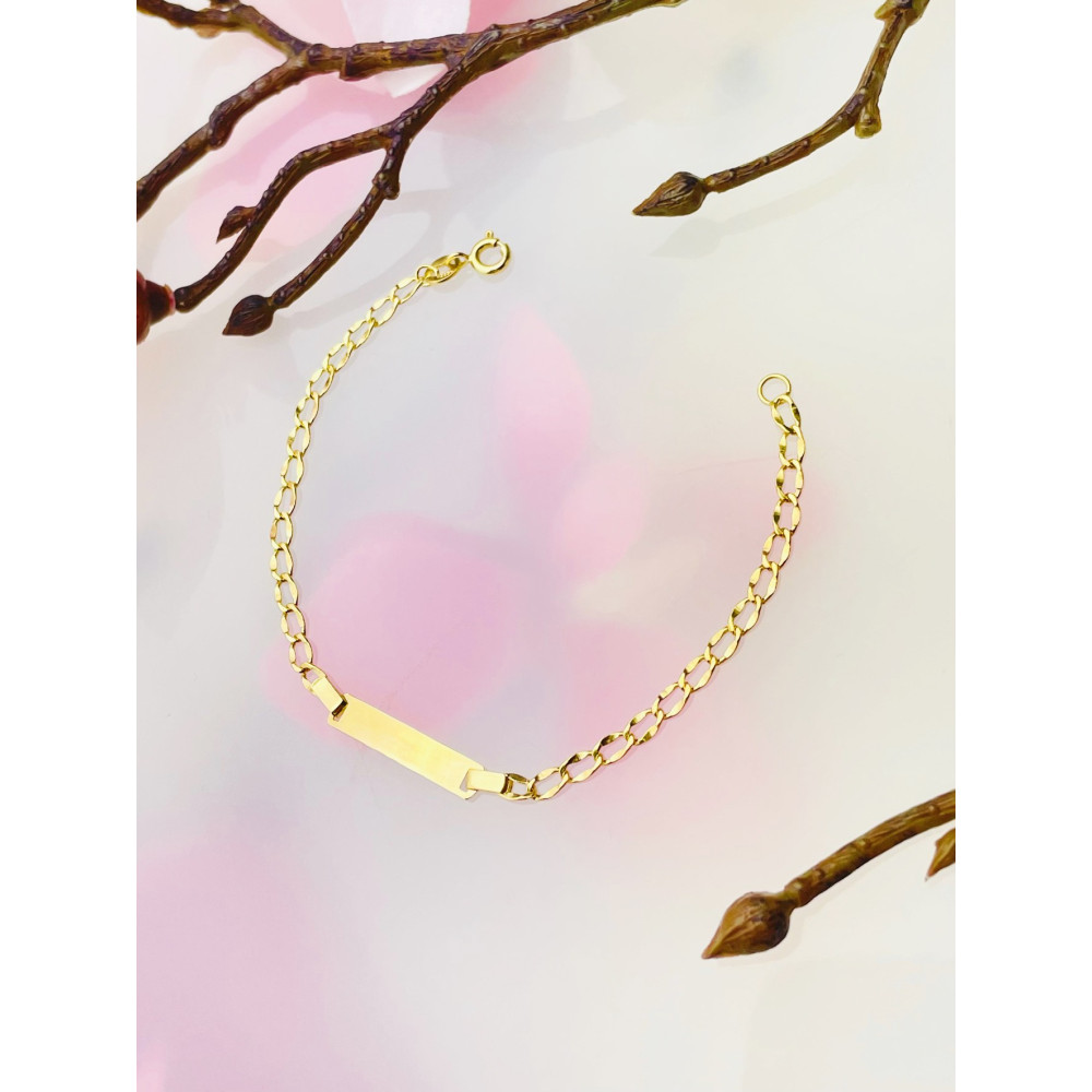 copy of Złota bransoletka z zawieszkami serce