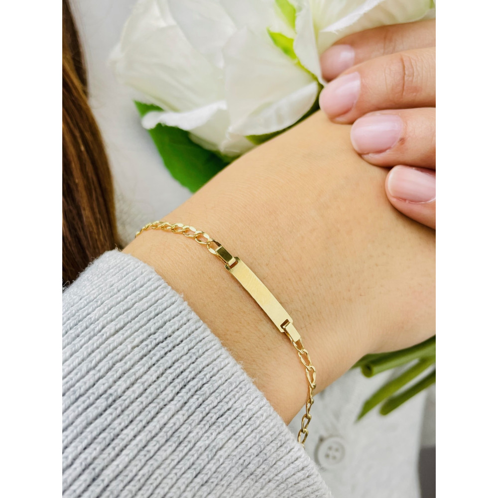 Armbänder Armkette Panzerkette Platte Cuban Panzer Goldarmband Mit Motiven