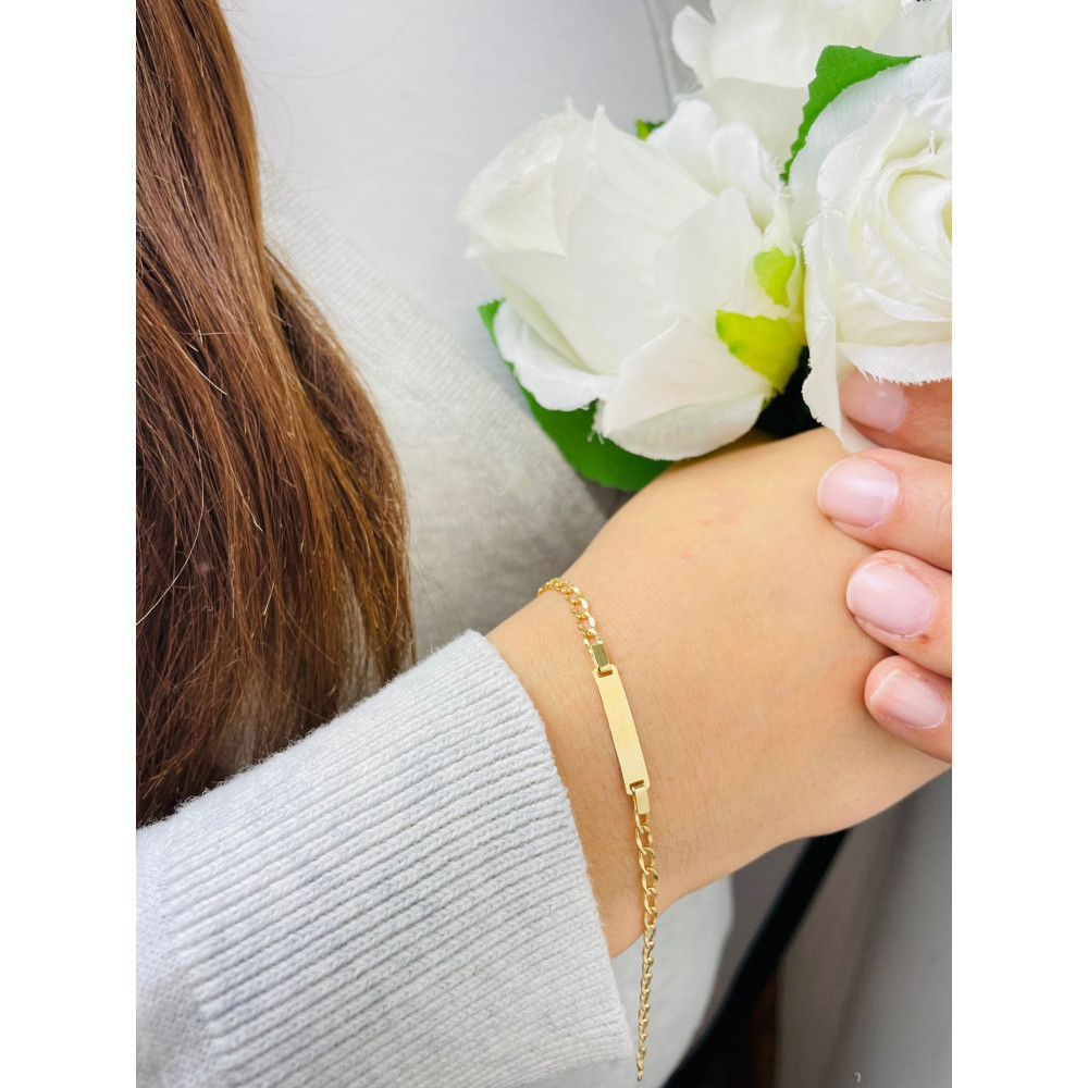 copy of Złota bransoletka z zawieszkami serce