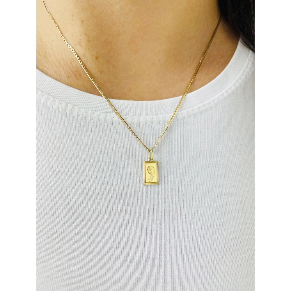 Anhänger Madonna Maria Gelbgold