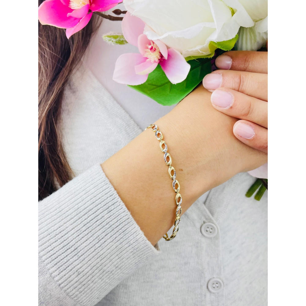 Damen Goldarmband Armband Armkette Gelbgold 375er