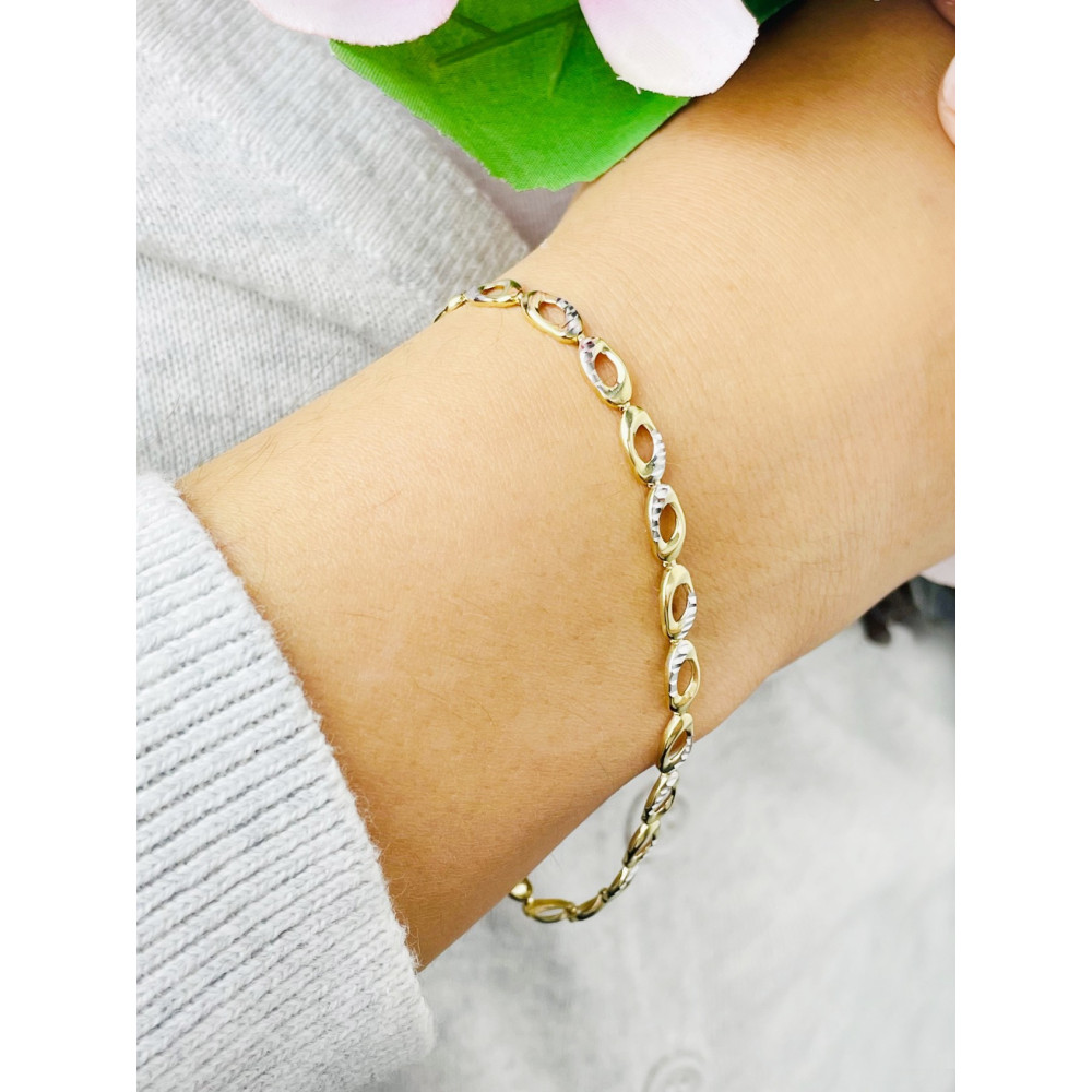 Damen Goldarmband Armband Armkette Gelbgold 375er