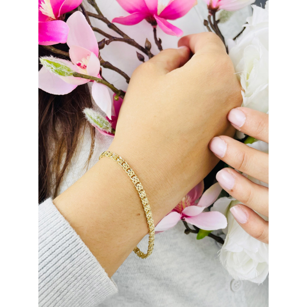 Damen Goldarmband Armband Armkette Gelbgold 14KT 585er