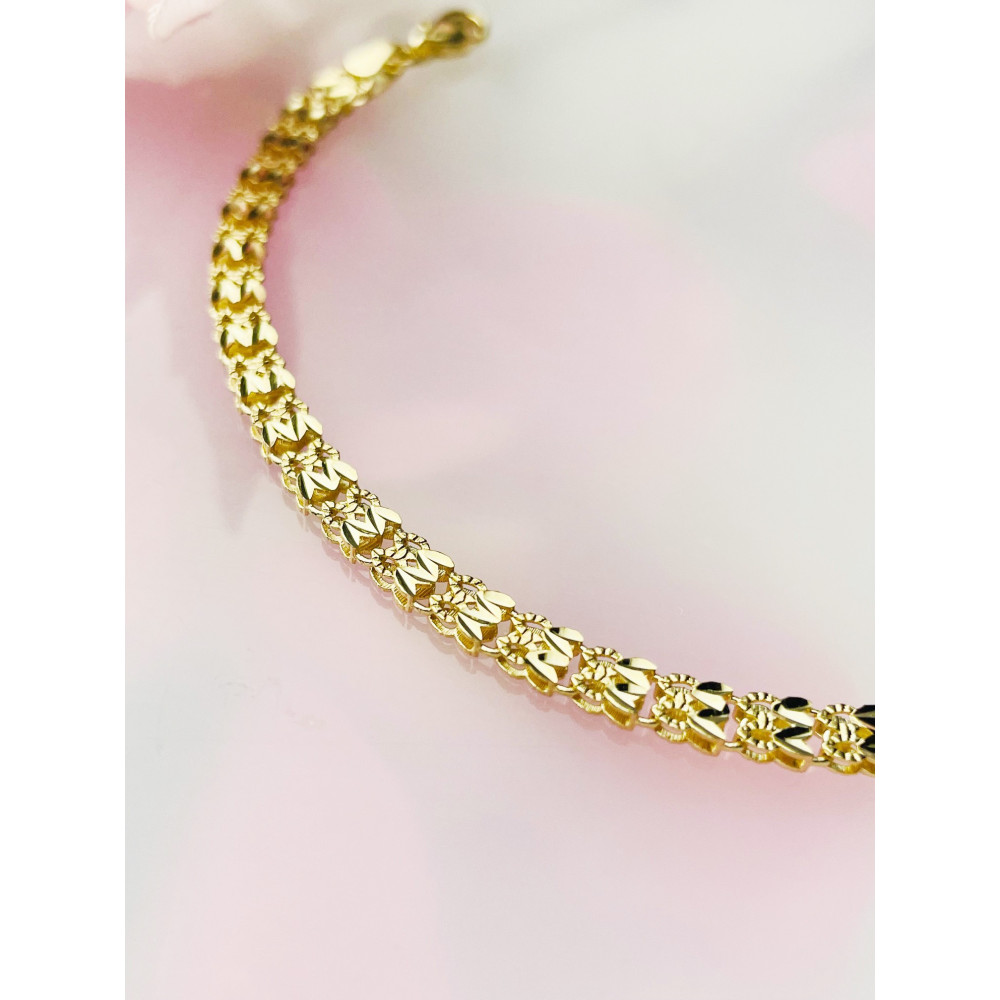 Damen Goldarmband Armband Armkette Gelbgold 14KT 585er