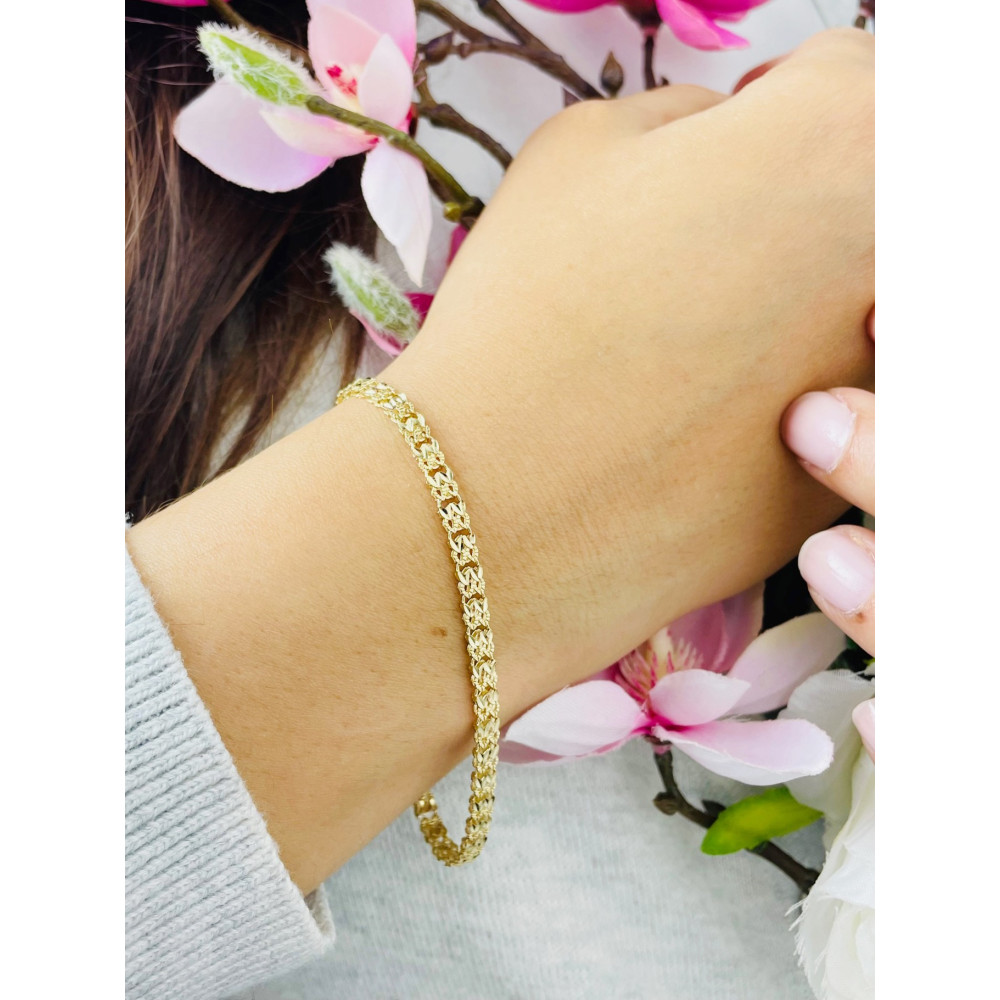 Damen Goldarmband Armband Armkette Gelbgold 14KT 585er