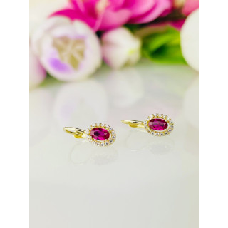 Ohrringe mit Zirkonia Ohrhänger Ohrstecker Ohrschmuck 585er 14KT Gelbgold