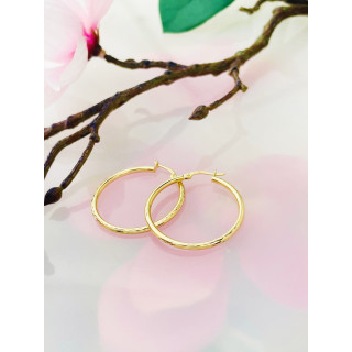 Creolen Ohrringe Ohrhänger Ohrstecker Ohrschmuck Gelbgold Paar 375er