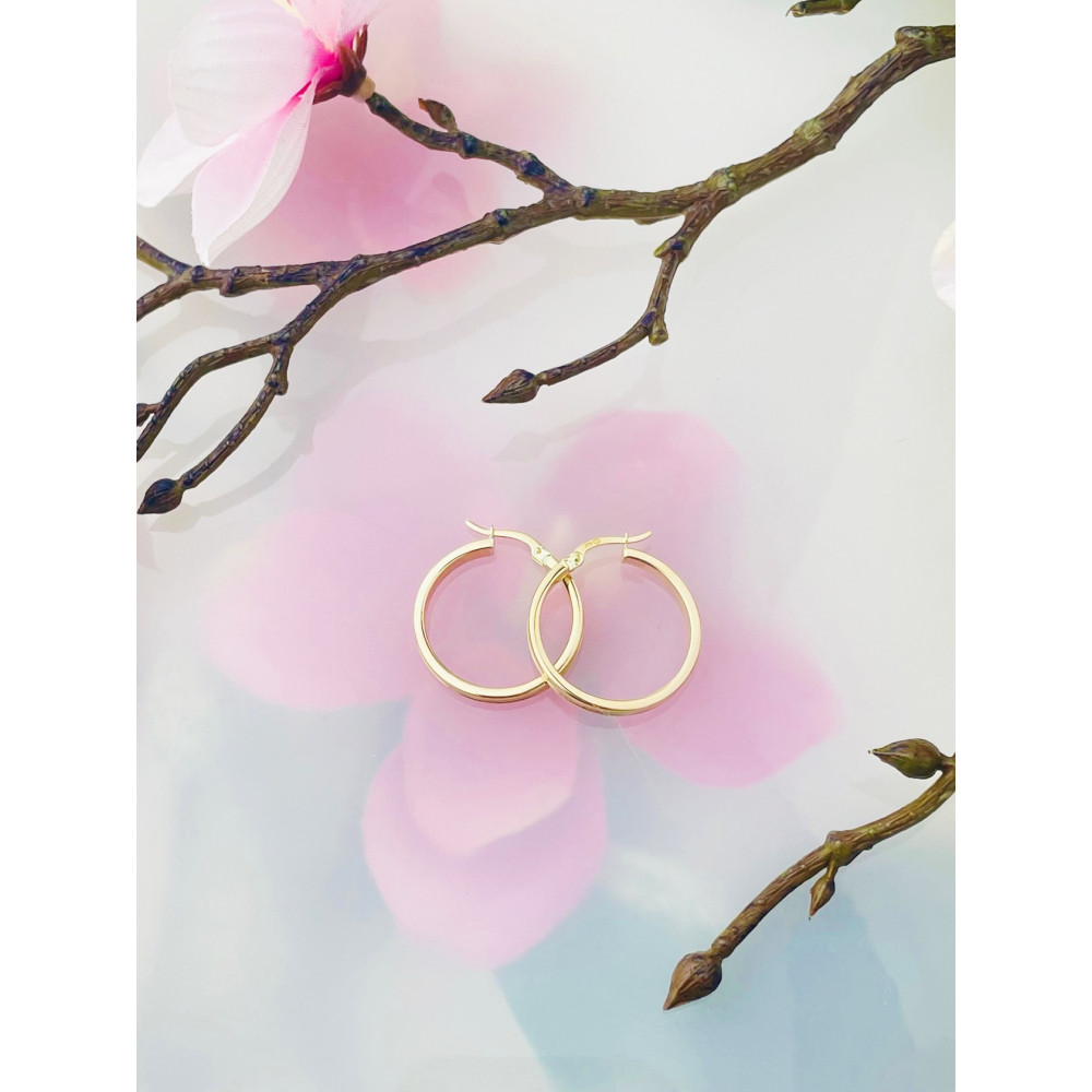 Creolen Ohrringe Ohrhänger Ohrstecker Ohrschmuck Gelbgol 375er