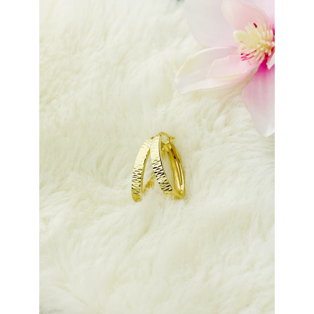 Creolen Ohrringe Ohrhänger Ohrstecker Ohrschmuck Gelbgold Paar 333er 8kt