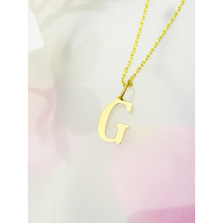 Anhänger Buchstabe G Kettenanhänger Goldanhänger 14KT Gelbgold