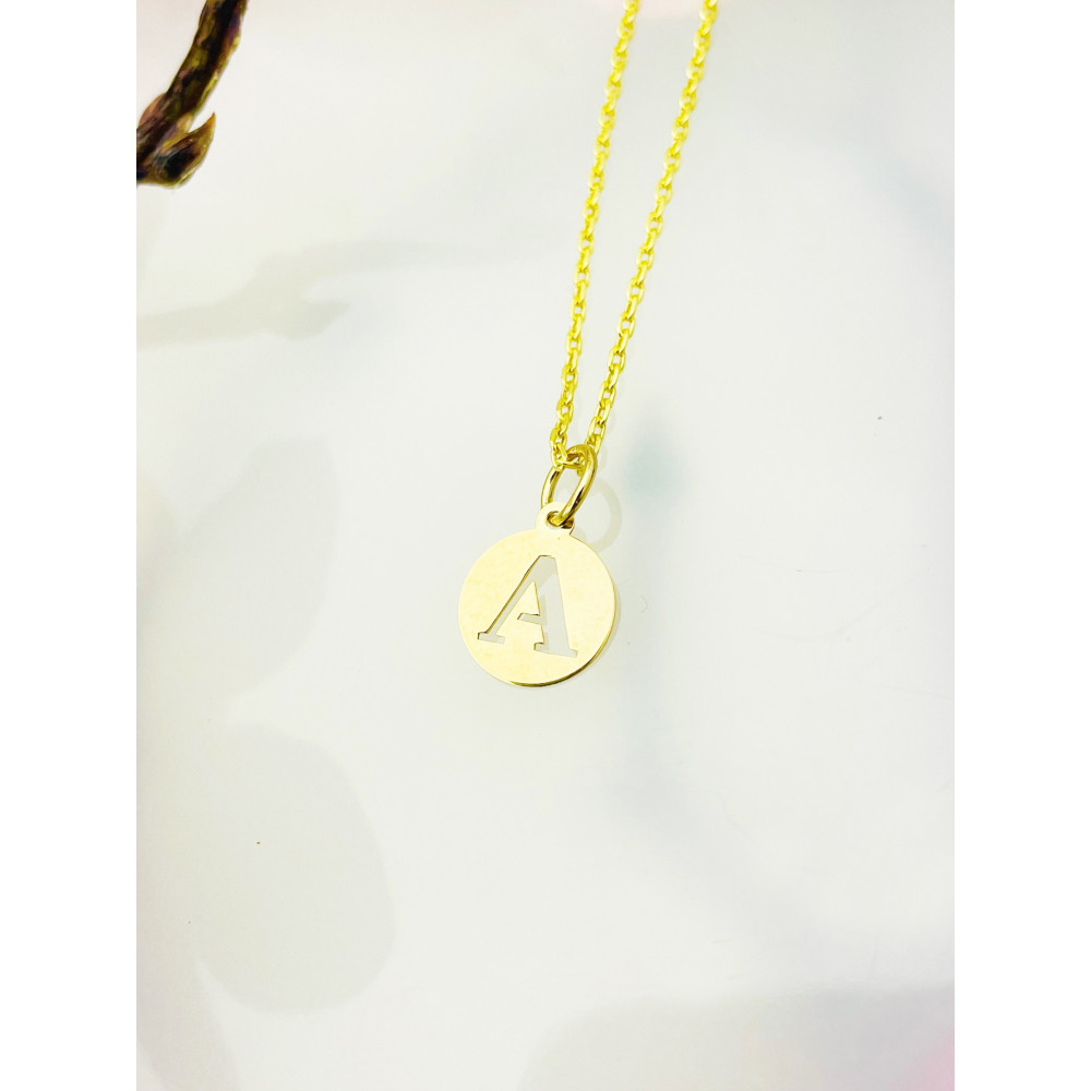 Anhänger Buchstabe A Kettenanhänger Gold Goldanhänger 585er 14KT Gold