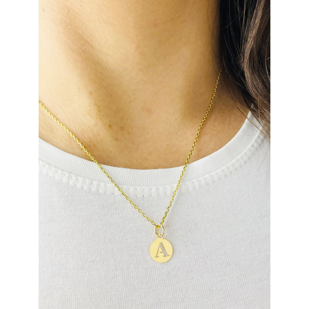 Anhänger Buchstabe A Kettenanhänger Gold Goldanhänger 585er 14KT Gold