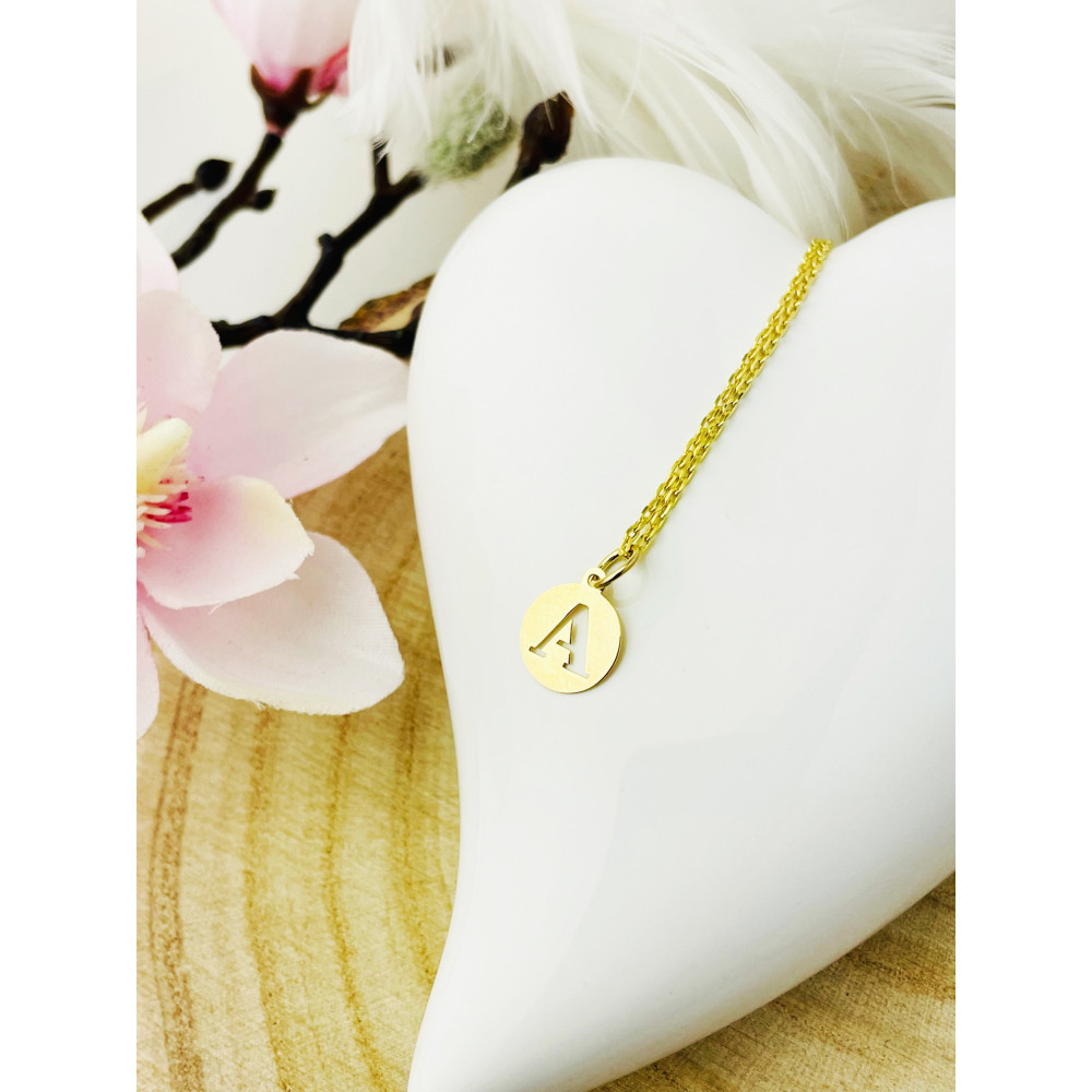 copy of Złoty wisiorek zawieszka rozeta ażurowa