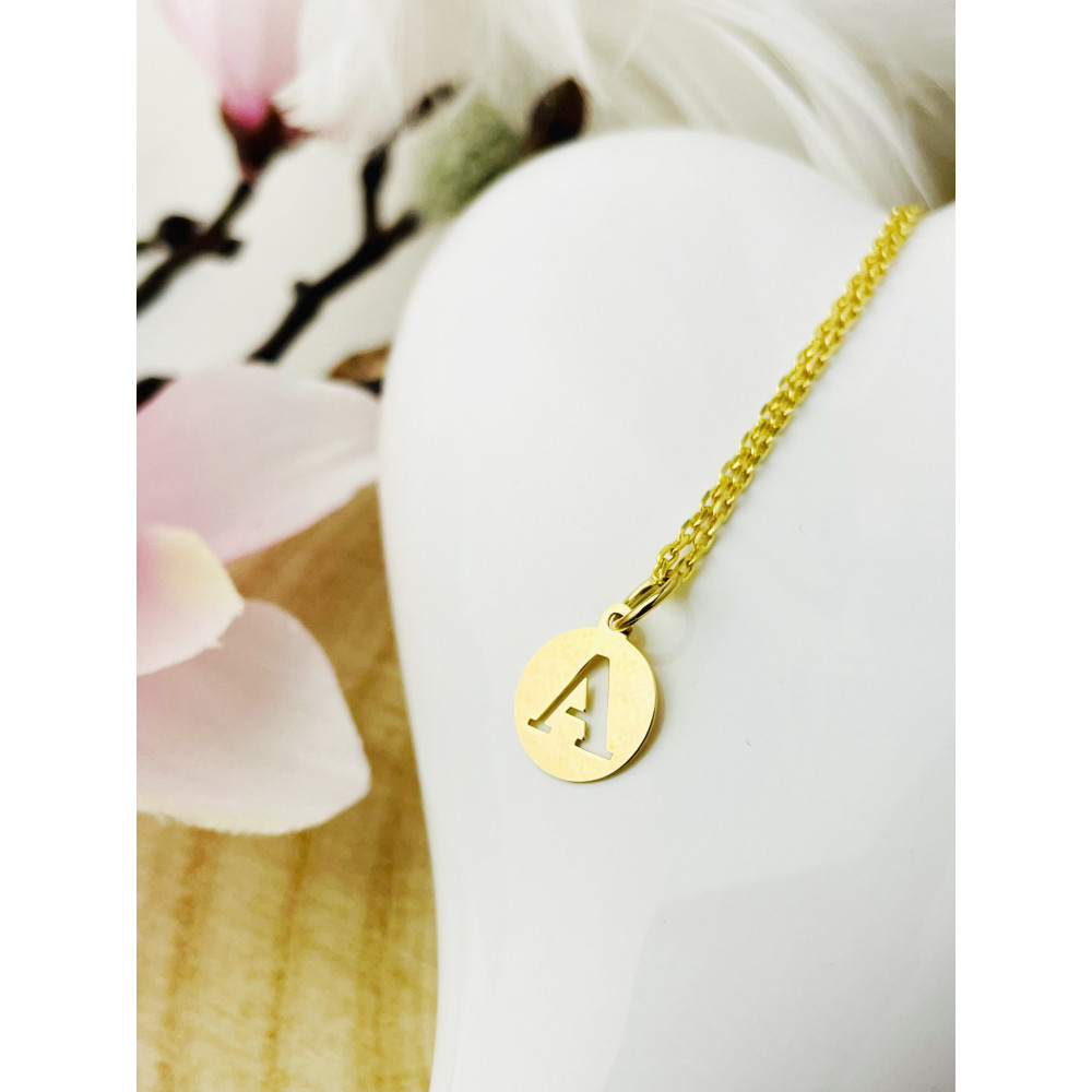 Anhänger Buchstabe A Kettenanhänger Gold Goldanhänger 585er 14KT Gold