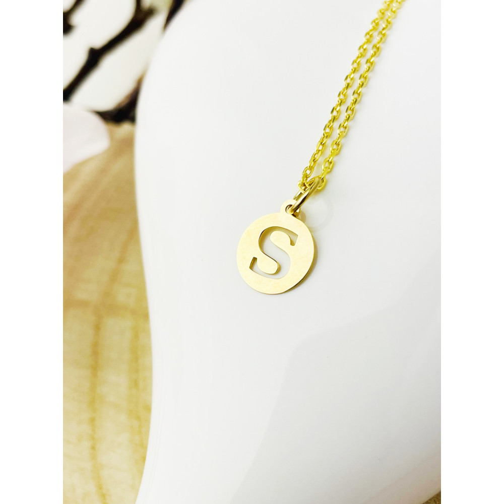 Anhänger Buchstabe S Kettenanhänger Gold Goldanhänger 585er 14KT Gold