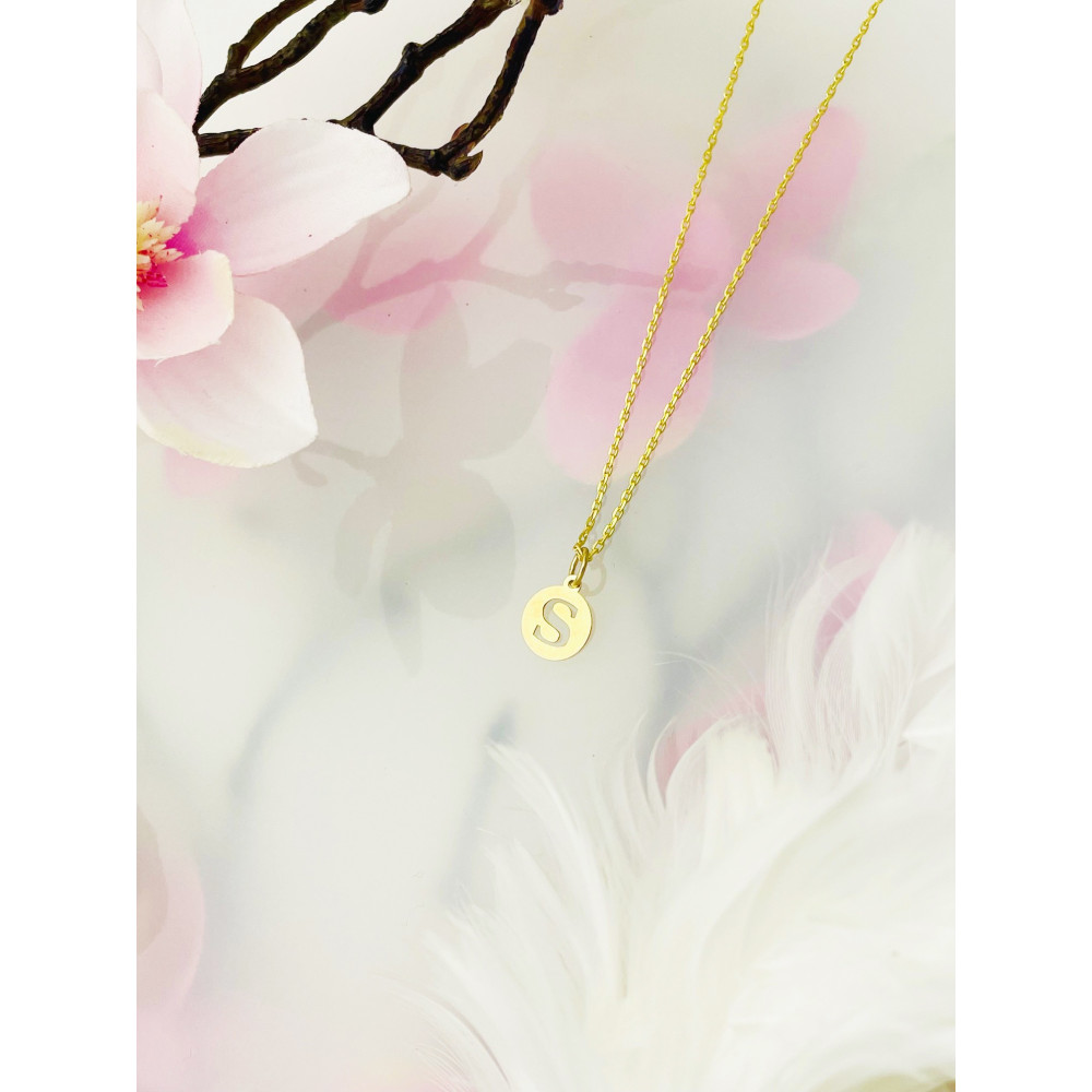 copy of Złoty wisiorek zawieszka rozeta ażurowa