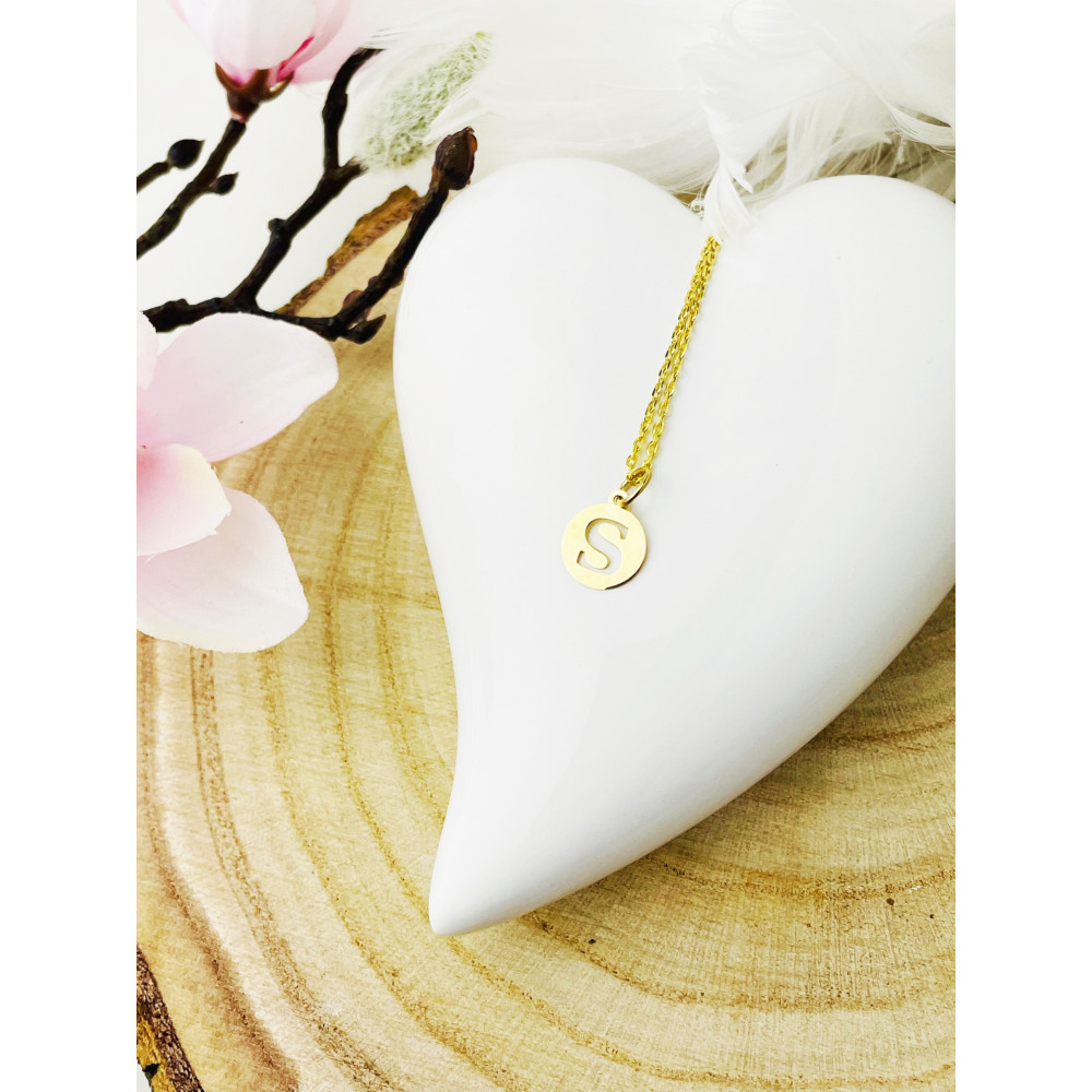 Anhänger Buchstabe S Kettenanhänger Gold Goldanhänger 585er 14KT Gold