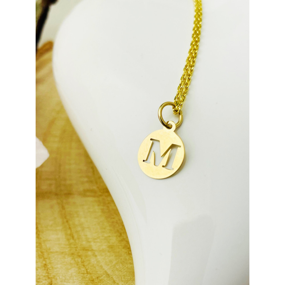 Anhänger Buchstabe M Kettenanhänger Gold Goldanhänger 585er 14KT Gold
