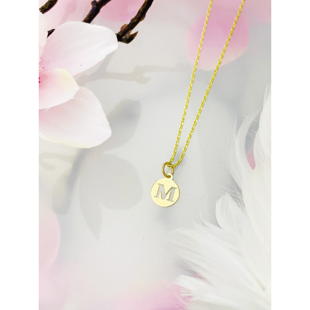 copy of Złoty wisiorek zawieszka rozeta ażurowa