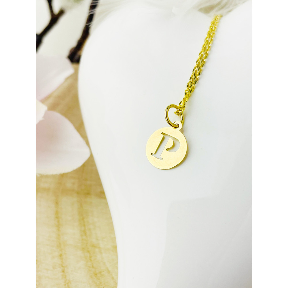 Anhänger Buchstabe P Kettenanhänger Gold Goldanhänger 585er 14KT Gold