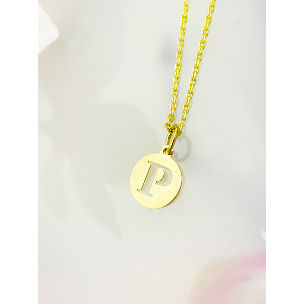 Anhänger Buchstabe P Kettenanhänger Gold Goldanhänger 585er 14KT Gold
