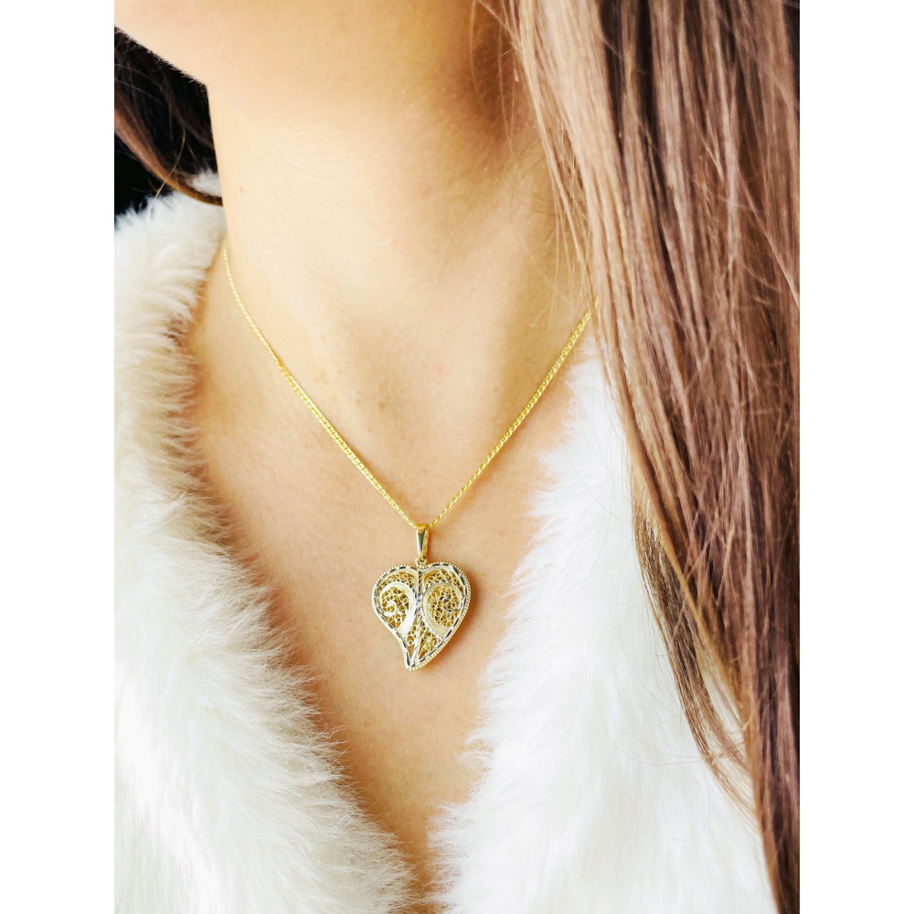 Anhänger Kettenanhänger Gelbgold Goldanhänger Herz 585er 14KT