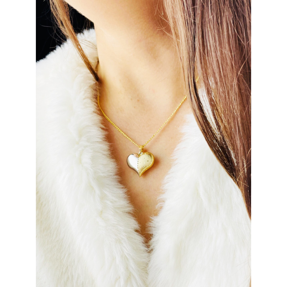 Anhänger Herz Kettenanhänger Gelbgold Goldanhänger 585er 14KT