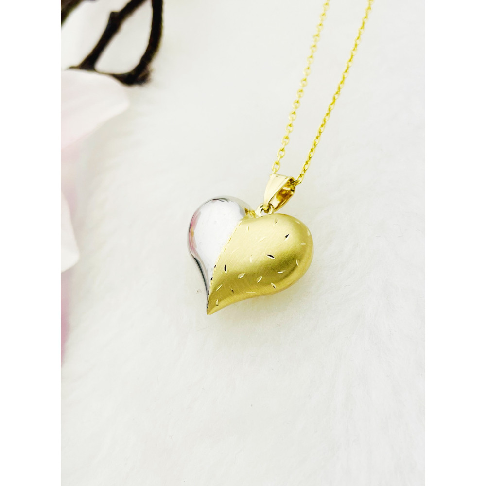 Anhänger Herz Kettenanhänger Gelbgold Goldanhänger 585er 14KT