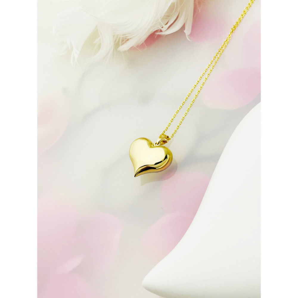 Anhänger Herz Kettenanhänger Gelbgold Goldanhänger 585er 14KT