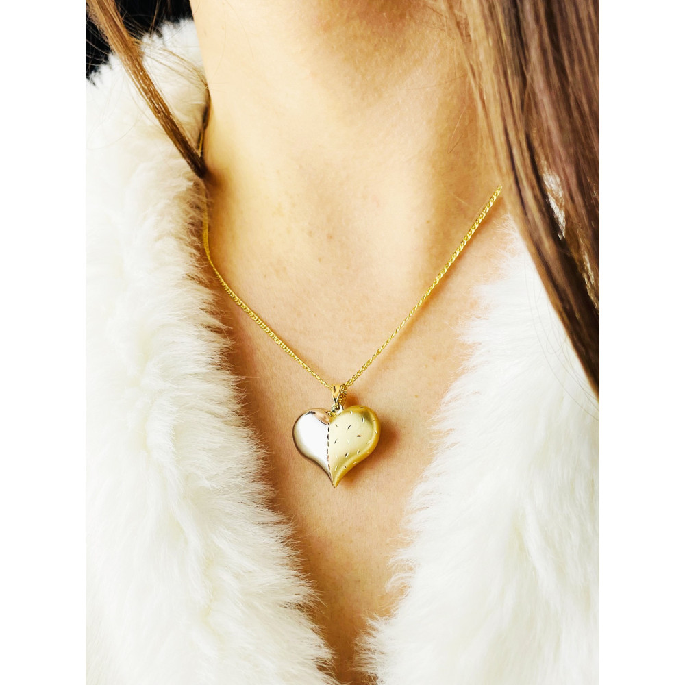 Anhänger Herz Kettenanhänger Gelbgold Goldanhänger 585er 14KT