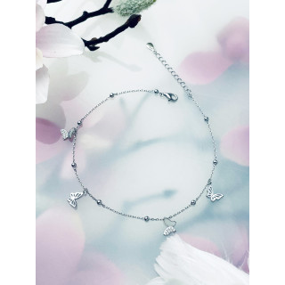 Schmetterling 925 Silber Bein Armband mit Zirkonia