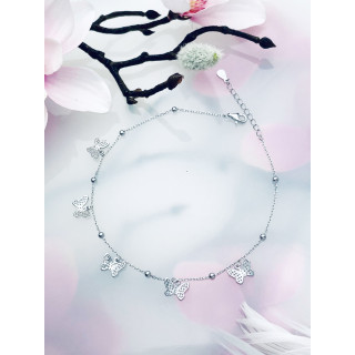 Schmetterling 925 Silber Bein Armband