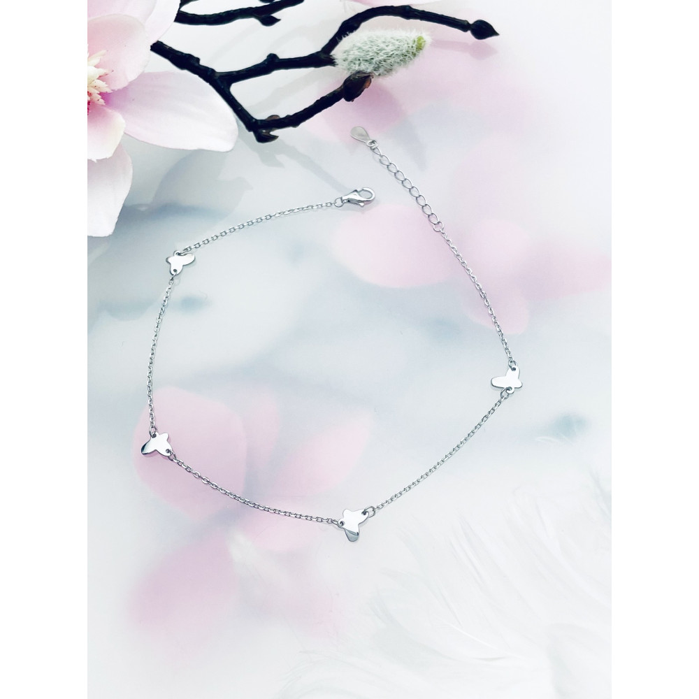 Schmetterling 925 Silber Bein Armband