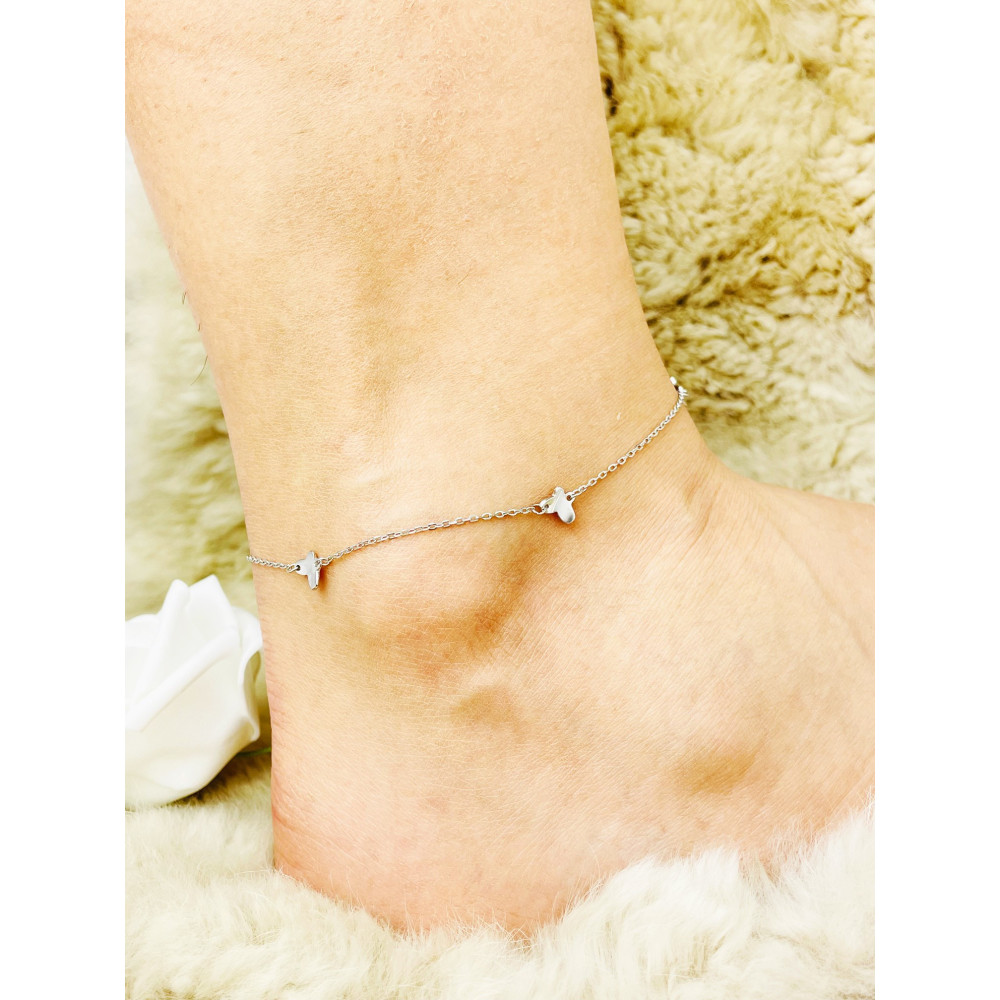 Schmetterling 925 Silber Bein Armband