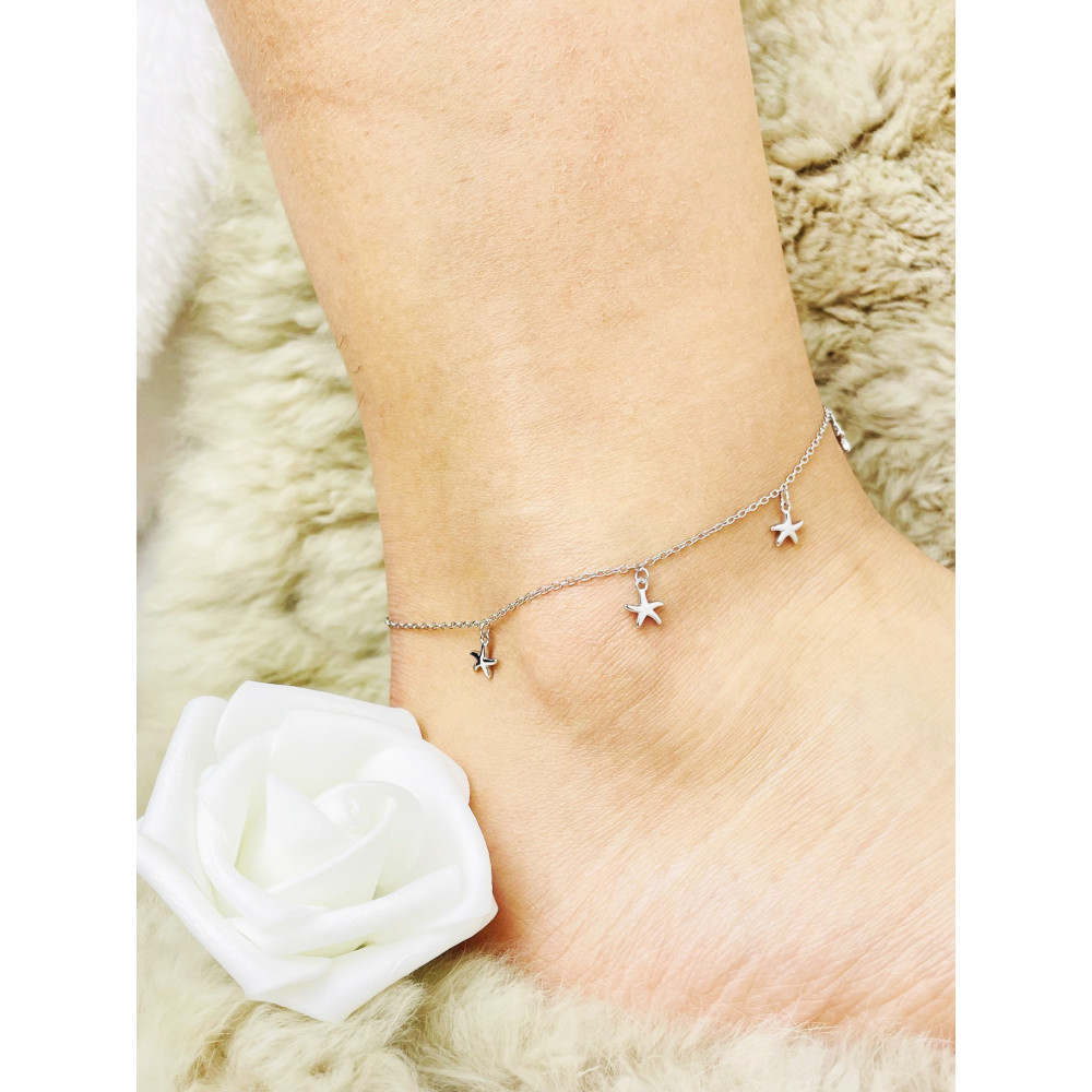 Seestern 925 Silber Bein Armband