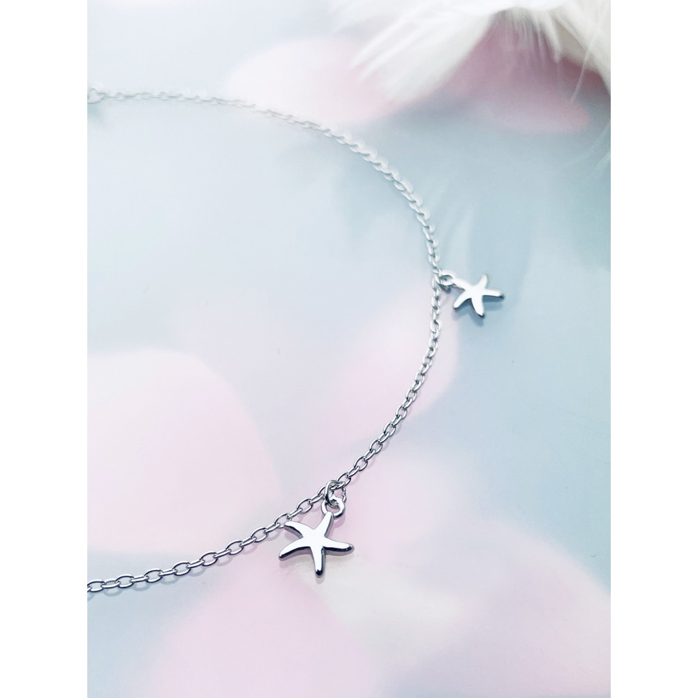 Seestern 925 Silber Bein Armband