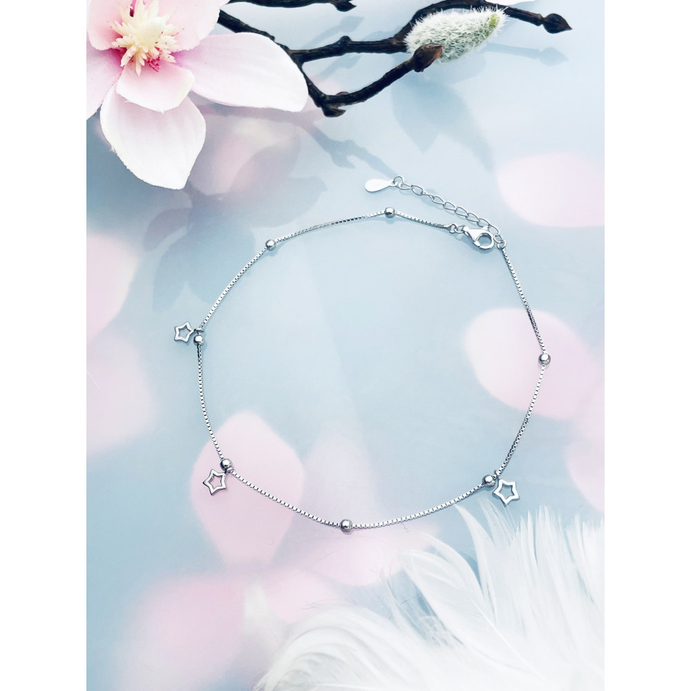 Stern 925 Silber Bein Armband