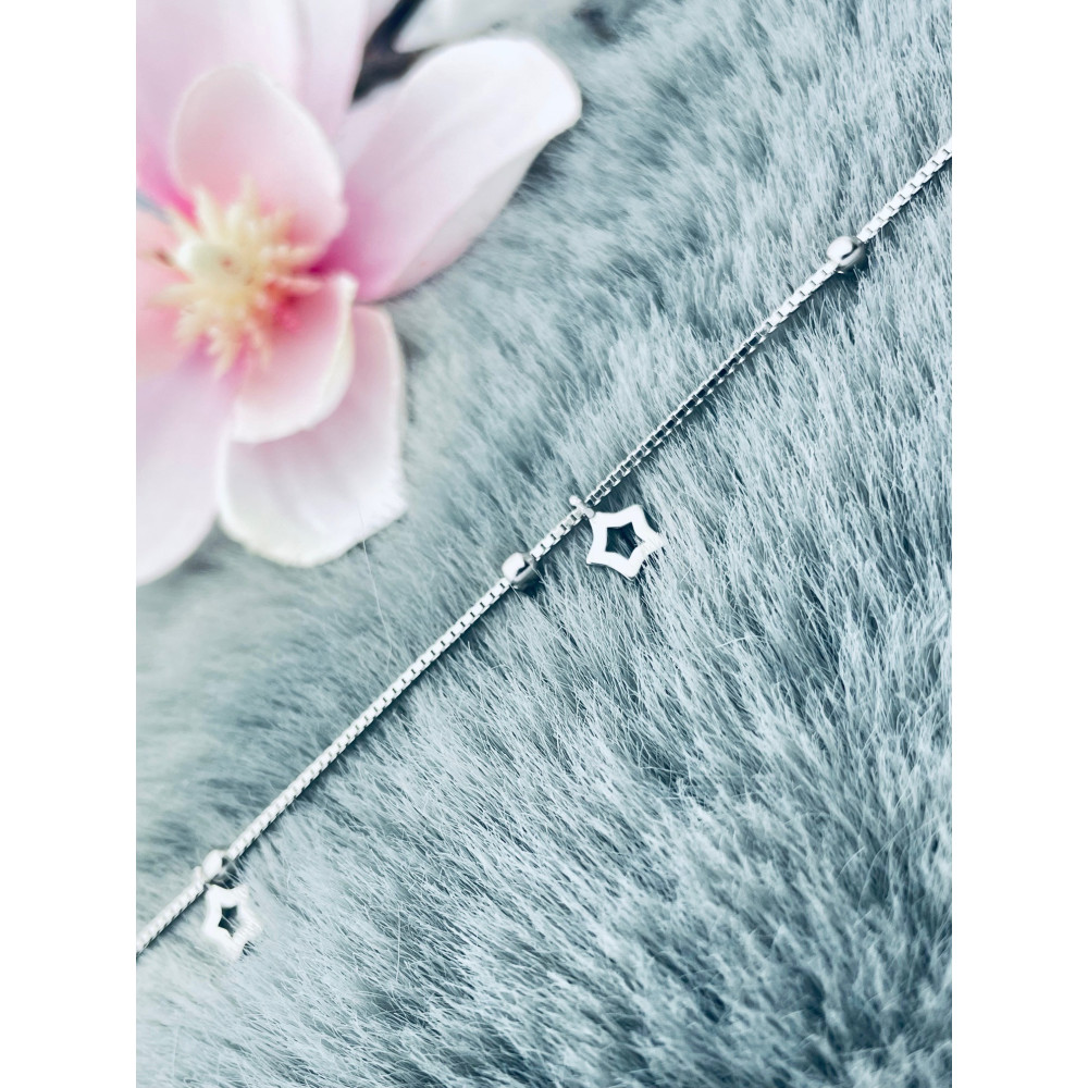 Stern 925 Silber Bein Armband