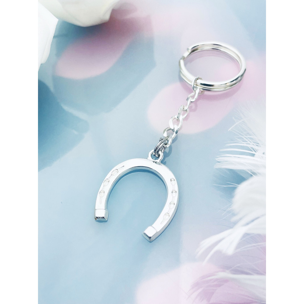Srebrny breloczek podkowa