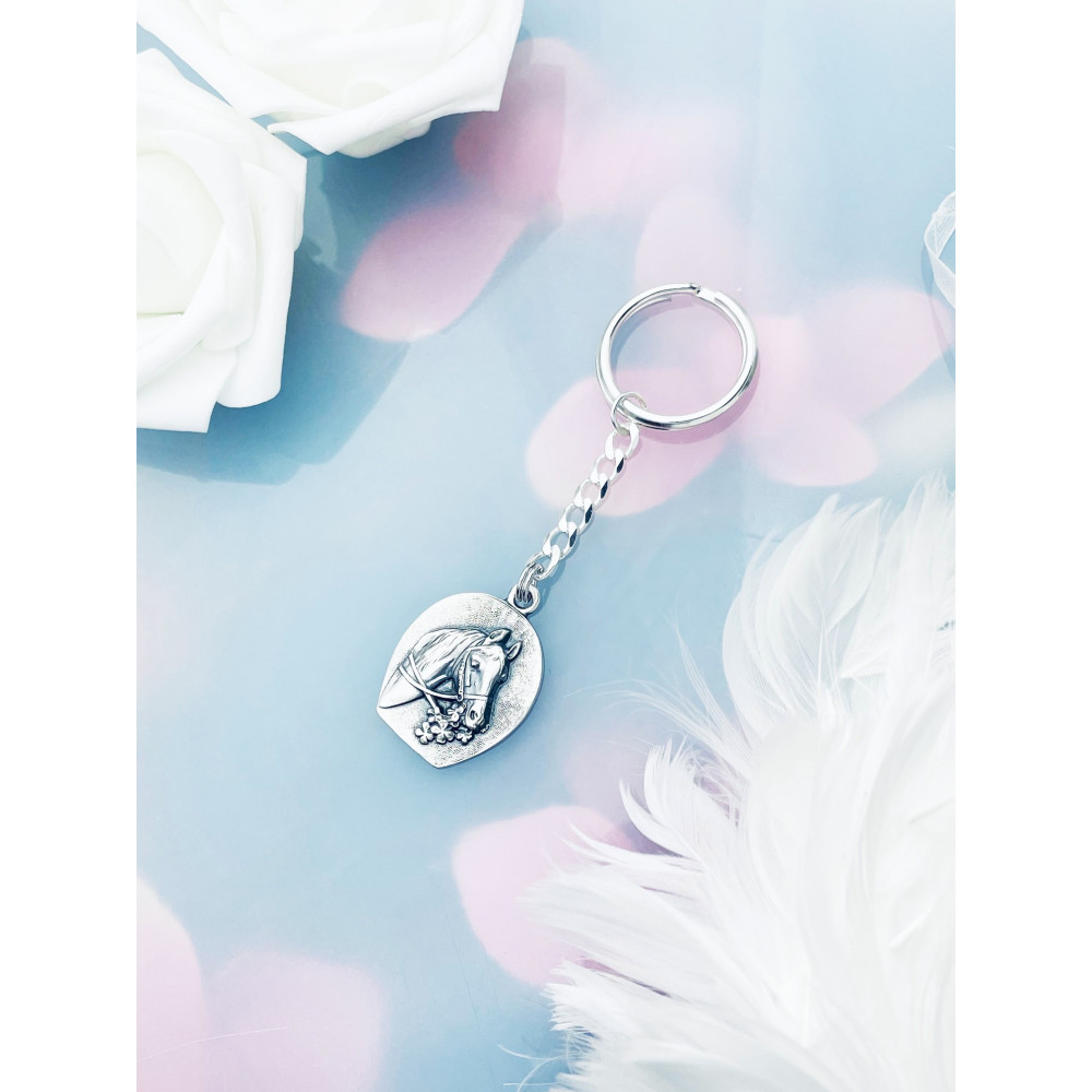 Pferd 925 Silber Schlüsselbund