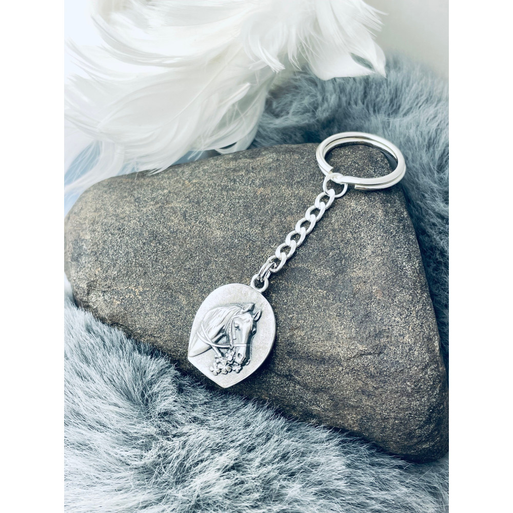 Pferd 925 Silber Schlüsselbund