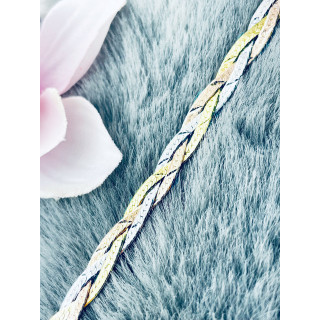 geflochtenes Silberarmband 925 Silber Damen