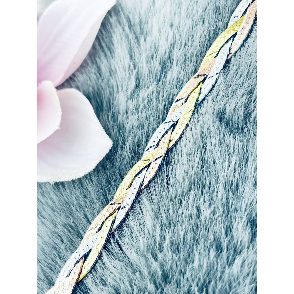 geflochtenes Silberarmband 925 Silber Damen