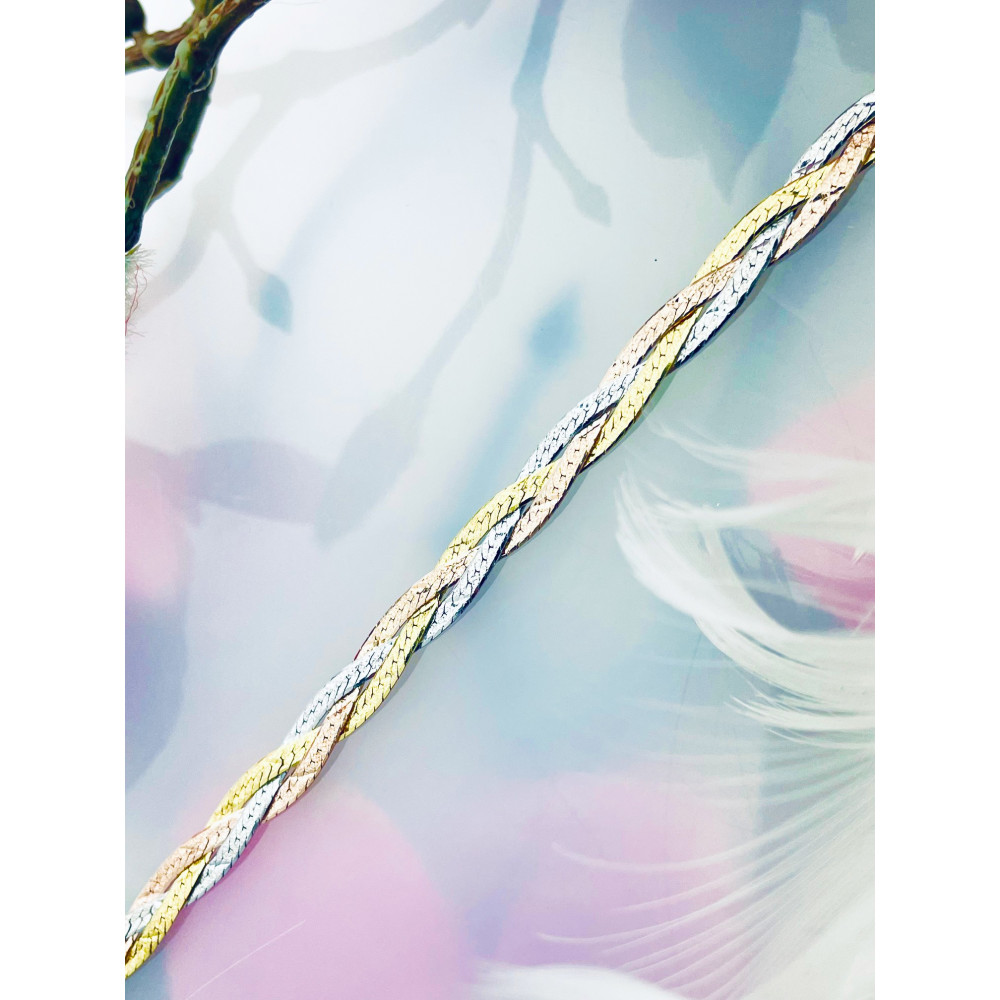 geflochtenes Silberarmband 925 Silber Damen