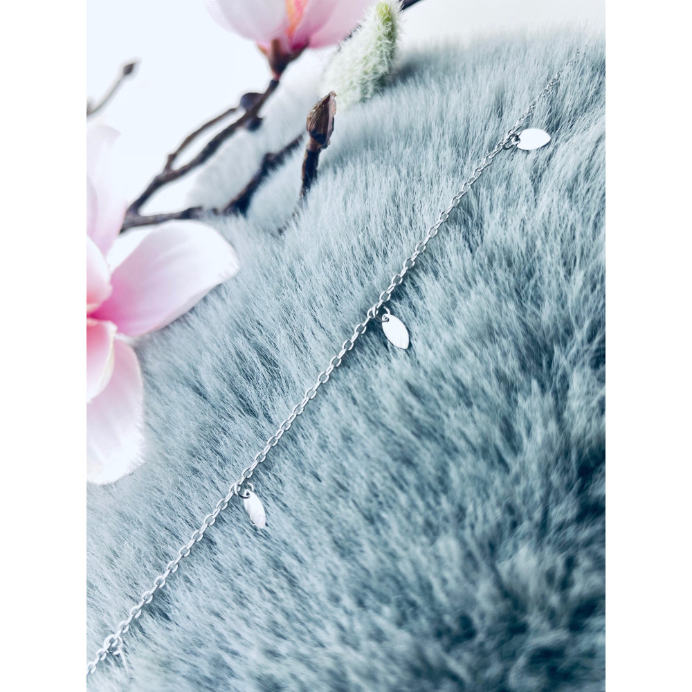 Blatt 925 Silber Bein Armband