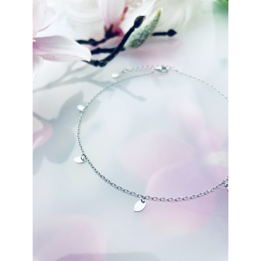 Blatt 925 Silber Bein Armband